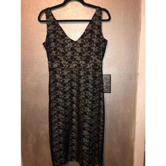 LK Bennett Cocktail Prom New Years Eve Floral Lace Surplice Sleeveless Dress - Picture 2 of 12